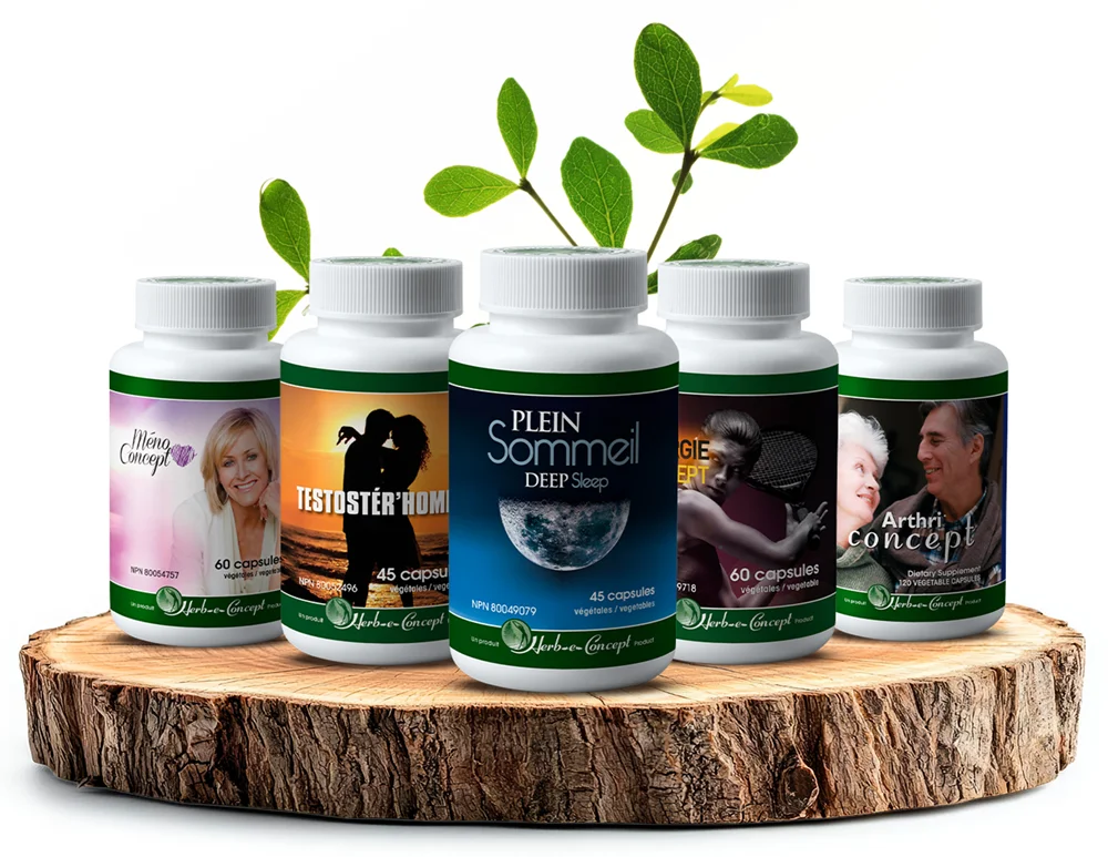Gamme de compléments naturels d'Herb-e-concept